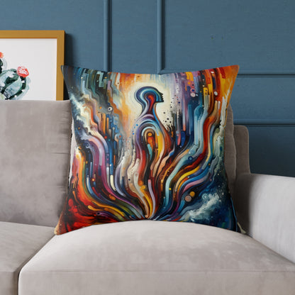 Threshold Collective Consciousness Spun Polyester Pillow