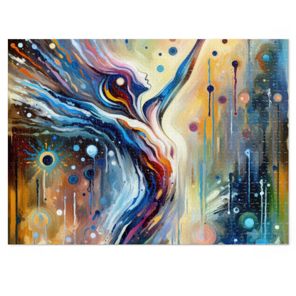 Journey Embrace Tachism Jigsaw Puzzle (30, 110, 252, 500,1000-Piece)