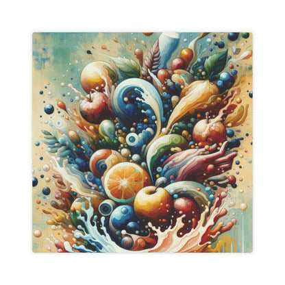 Nourishing Tachism Symphony Canvas Photo Tile