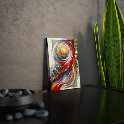 Harmonic Swirl Elegance Canvas Photo Tile