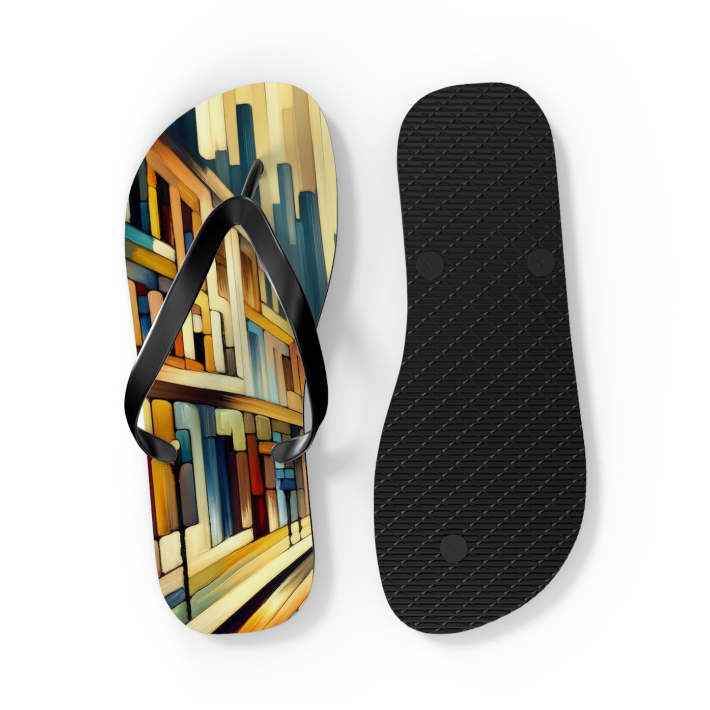 Cobbled Rhythm Heartbeat Flip Flops