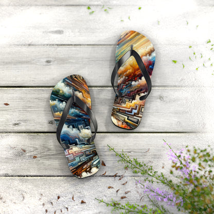 Transformative Tapestry Ascent Flip Flops