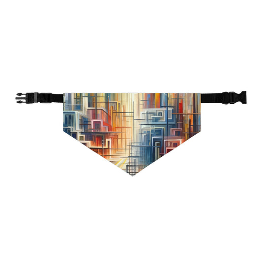 Urban Flow Interconnectedness Pet Bandana Collar