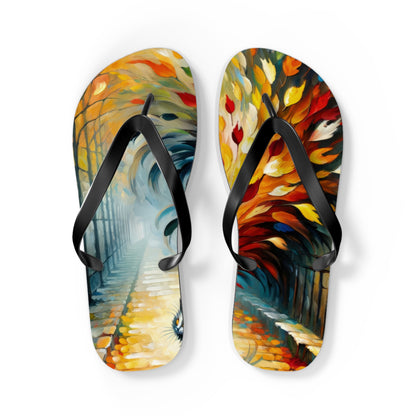 Autumn Whirlwind Escape Flip Flops