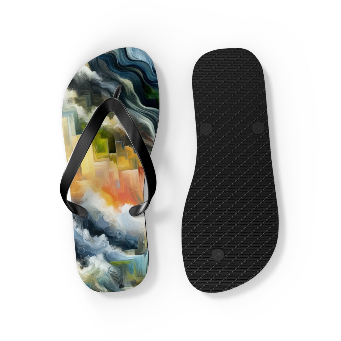 Eternal Digital Contrast Flip Flops