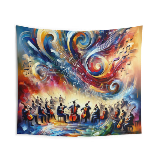 Vibrant Maestro Symphony Indoor Wall Tapestries