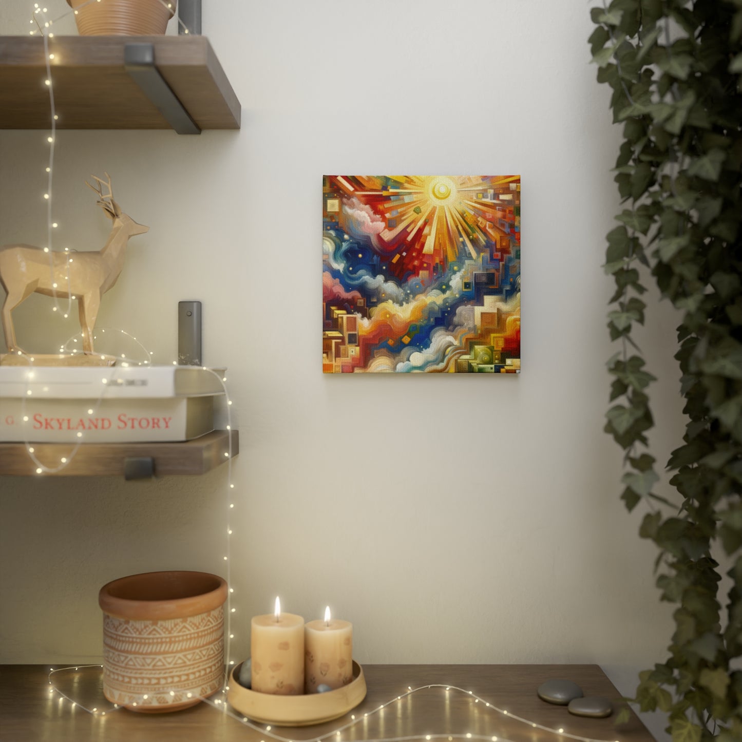 Abundant Resources Burst Canvas Photo Tile