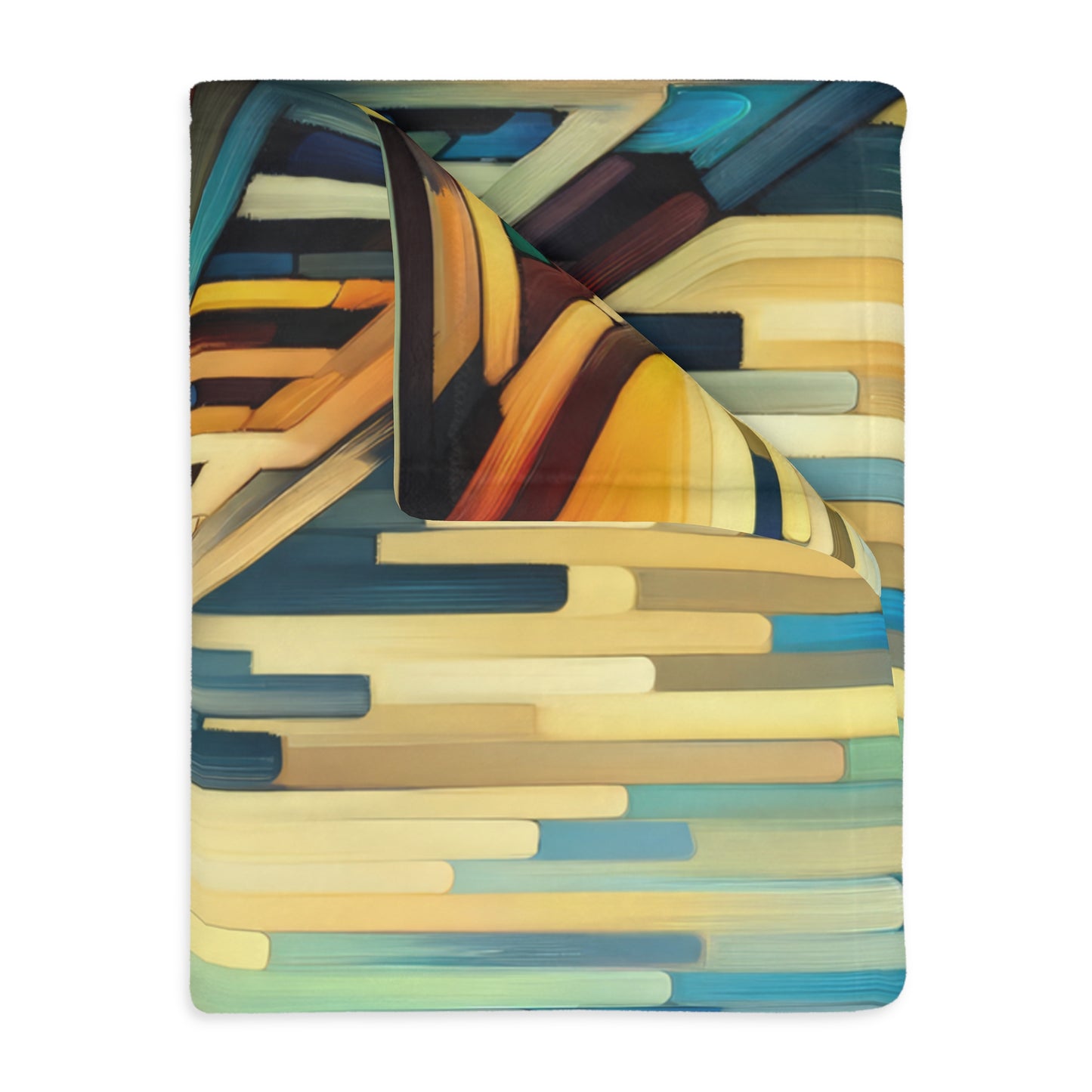 Cobbled Rhythm Heartbeat Velveteen Microfiber Blanket (Two-sided print)