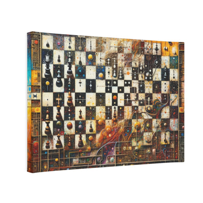 Cosmic Chess Integration Canvas Photo Tile