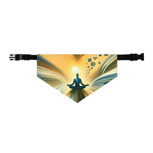 Meditative Commute Flow Pet Bandana Collar
