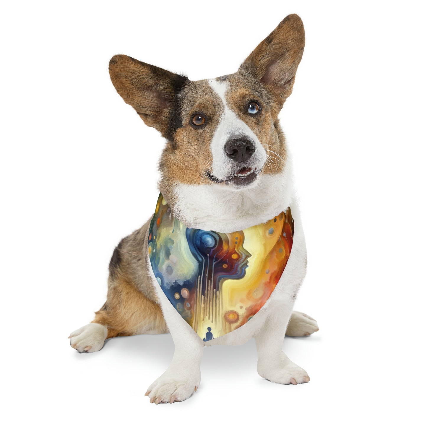 Reflective Oneness Healing Pet Bandana Collar