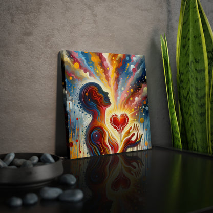 Unified Awakening Heart Canvas Photo Tile