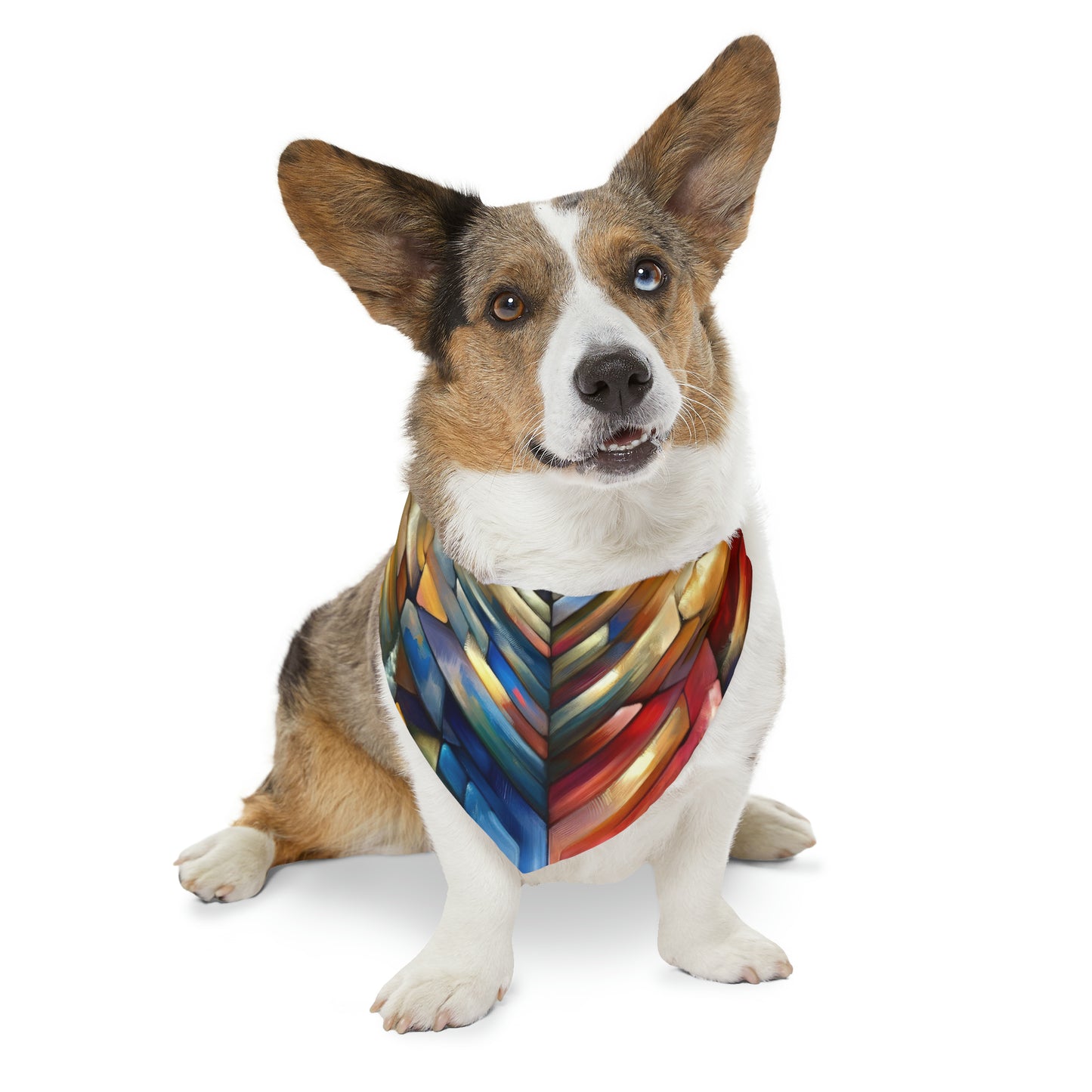 Anchored Tenets Abstraction Pet Bandana Collar