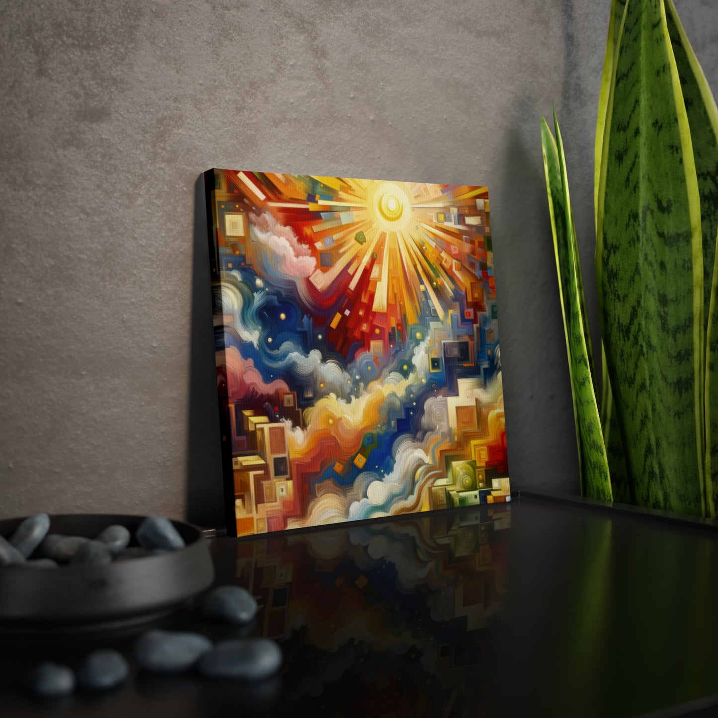 Abundant Resources Burst Canvas Photo Tile