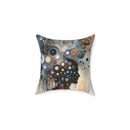 Universal Personal Tachism Spun Polyester Pillow