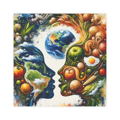 Earthly Dialogue Feast Canvas Photo Tile