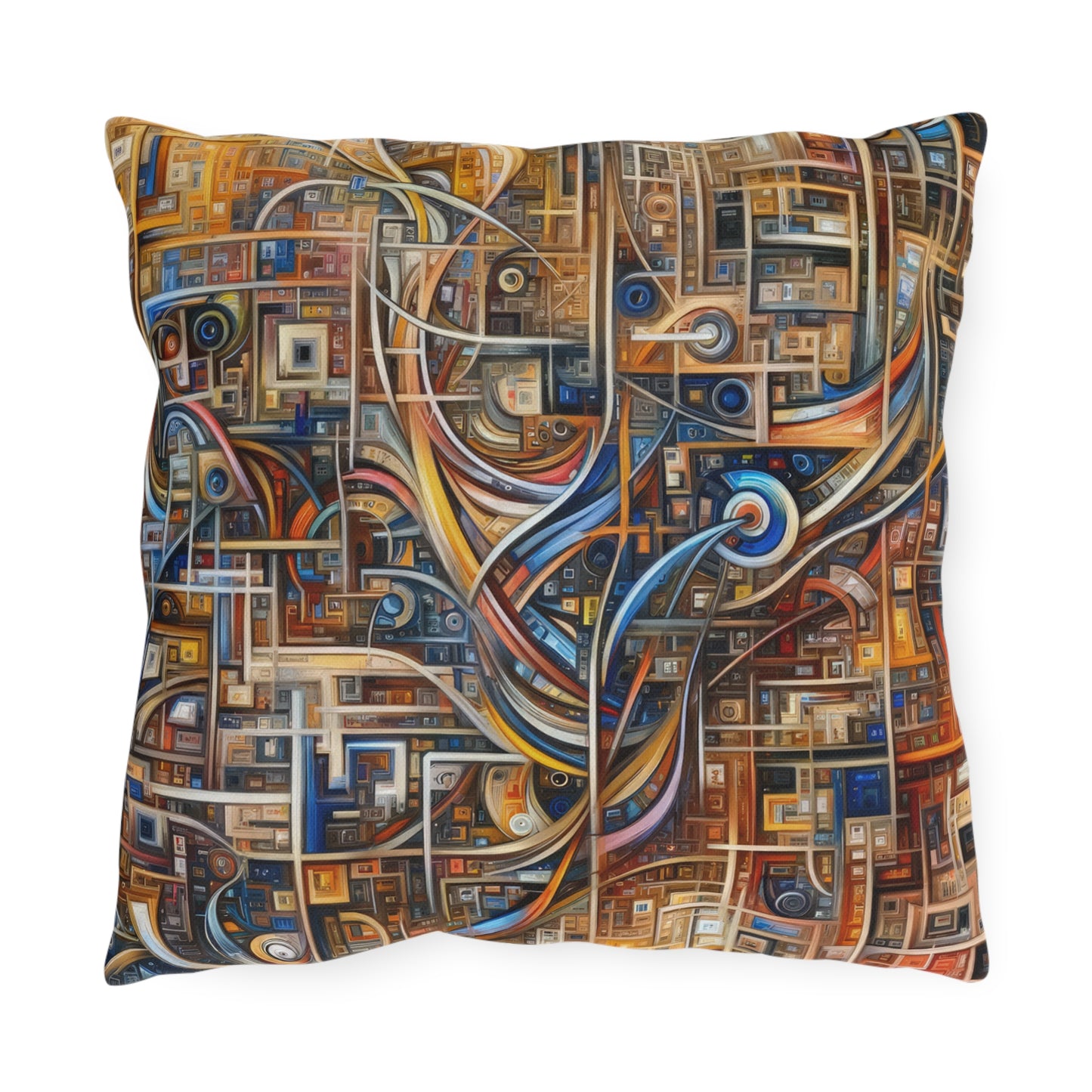 Intricate Life Tapestry Outdoor Pillows
