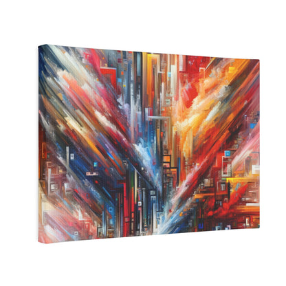 Digital Chaos Symphony Canvas Photo Tile