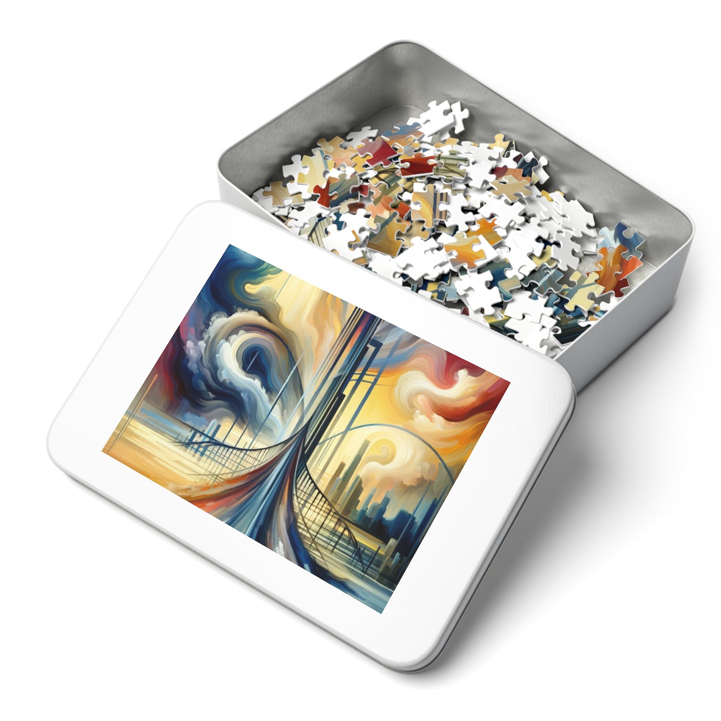 Conscious Bridge Tachism Jigsaw Puzzle (30, 110, 252, 500,1000-Piece)
