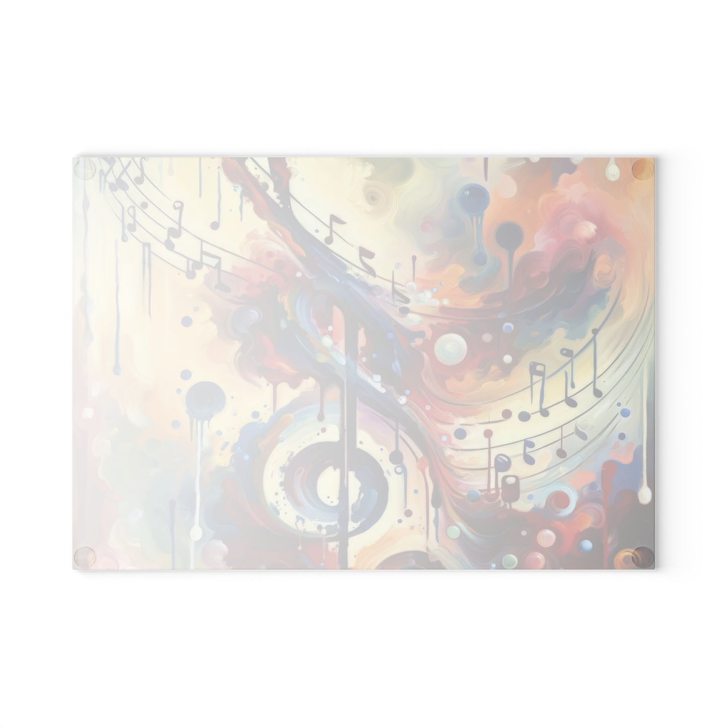 Harmonizing Melody Life Glass Cutting Board