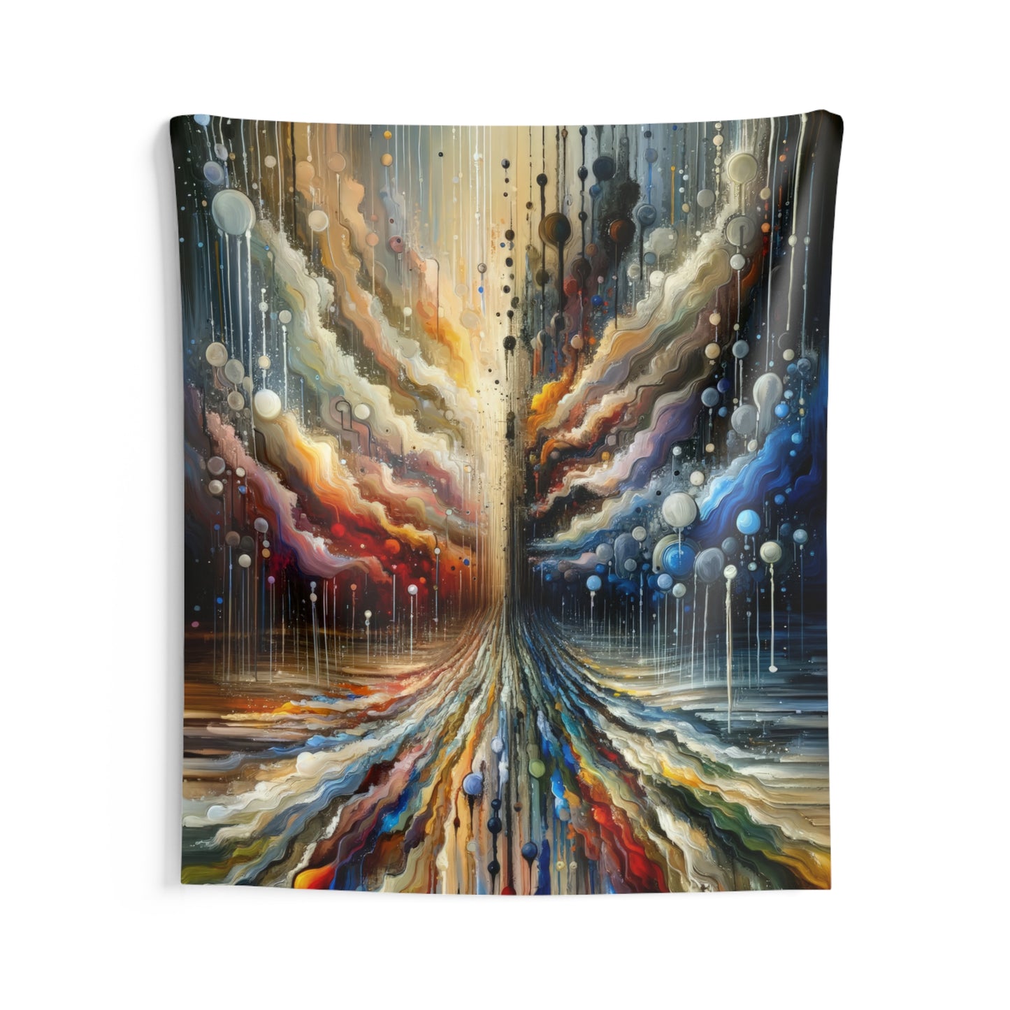Linguistic Resonance Cascade Indoor Wall Tapestries