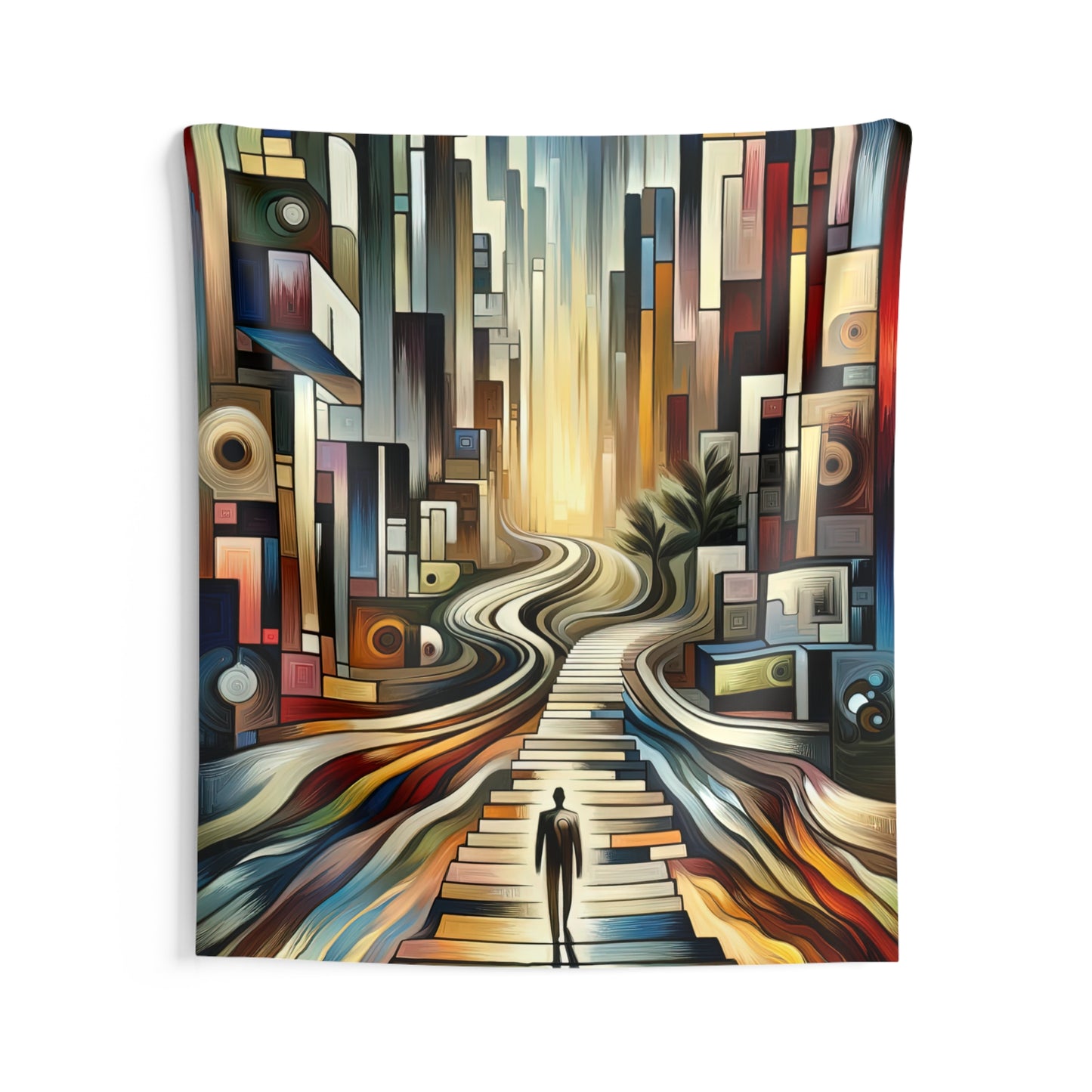 Relatable Journey Abstraction Indoor Wall Tapestries