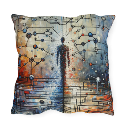 Technological Connectivity Bridge Outdoor Pillows