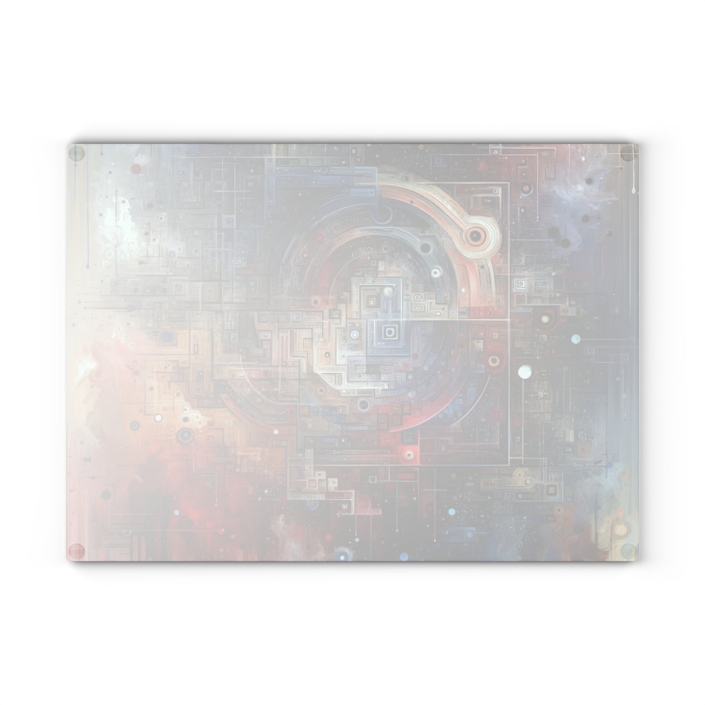 Awareness Algorithm Tachism Glass Cutting Board