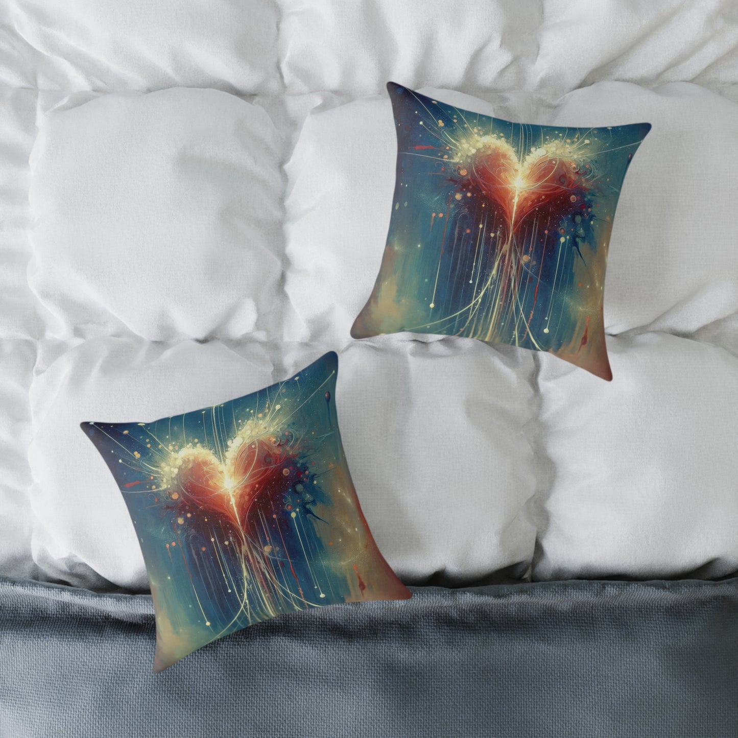 Transcendent Connection Beauty Spun Polyester Pillow