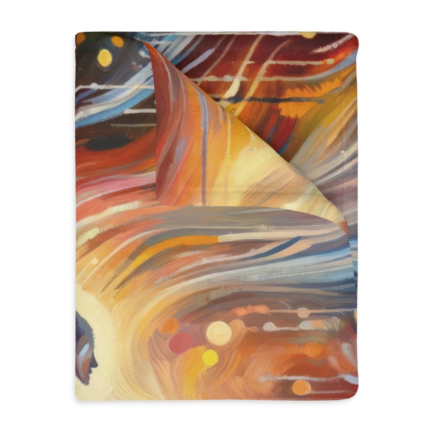 Wholehearted Divine Dance Velveteen Microfiber Blanket (Two-sided print)