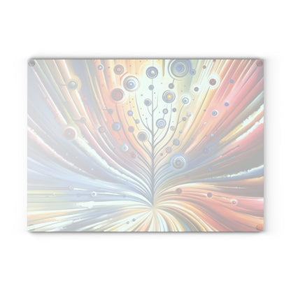 Sustainable Ripple Abstract Glass Cutting Board