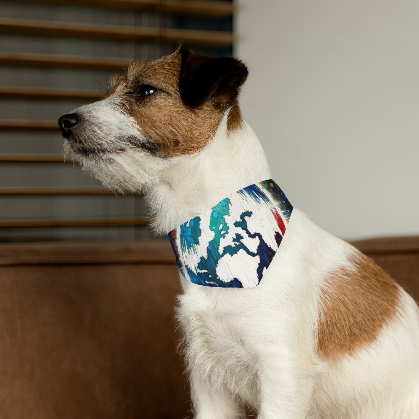 Heartbeats Synchronizing Peace Pet Bandana Collar