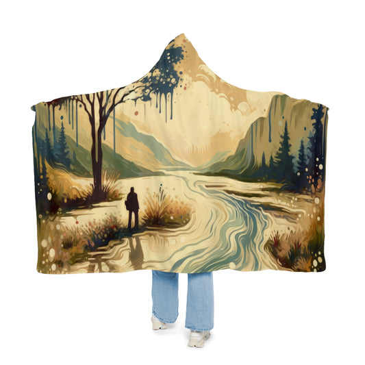 Serene Stream Sojourn Snuggle Blanket