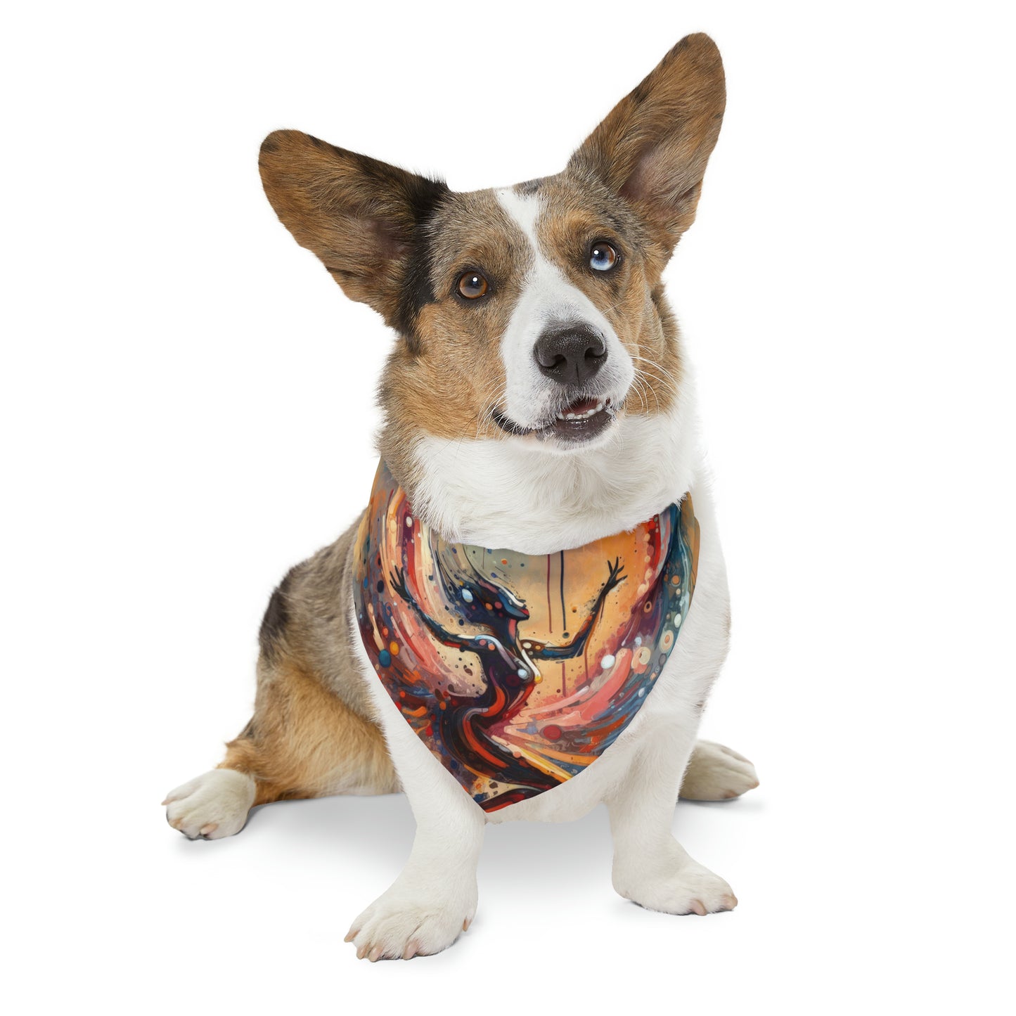 Decision Dance Tachism Pet Bandana Collar