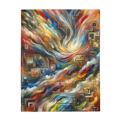 Woven Progress Tapestry Velveteen Microfiber Blanket (Two-sided print)