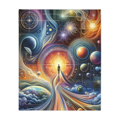 Unified Cosmic Alignment Velveteen Microfiber Blanket (Two-sided print)