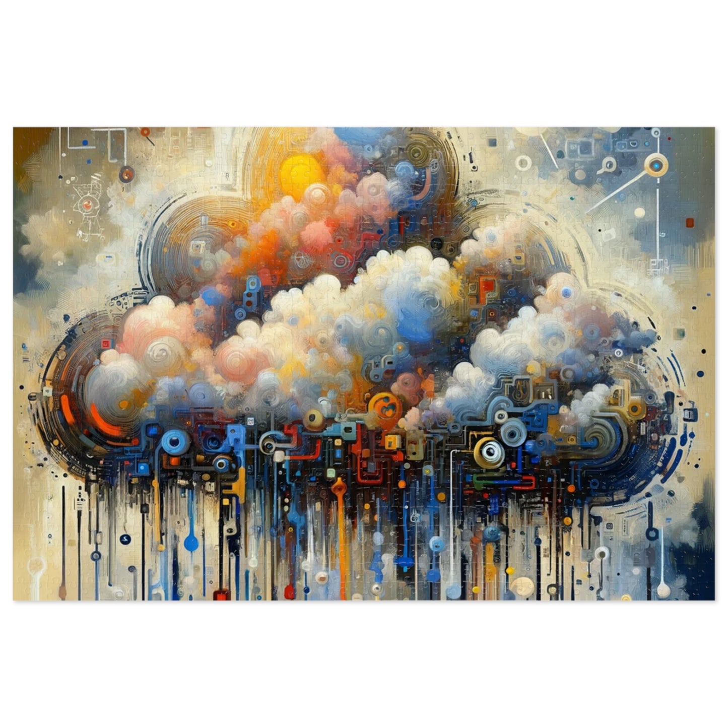Cloud Community Crafting Jigsaw Puzzle (30, 110, 252, 500,1000-Piece)