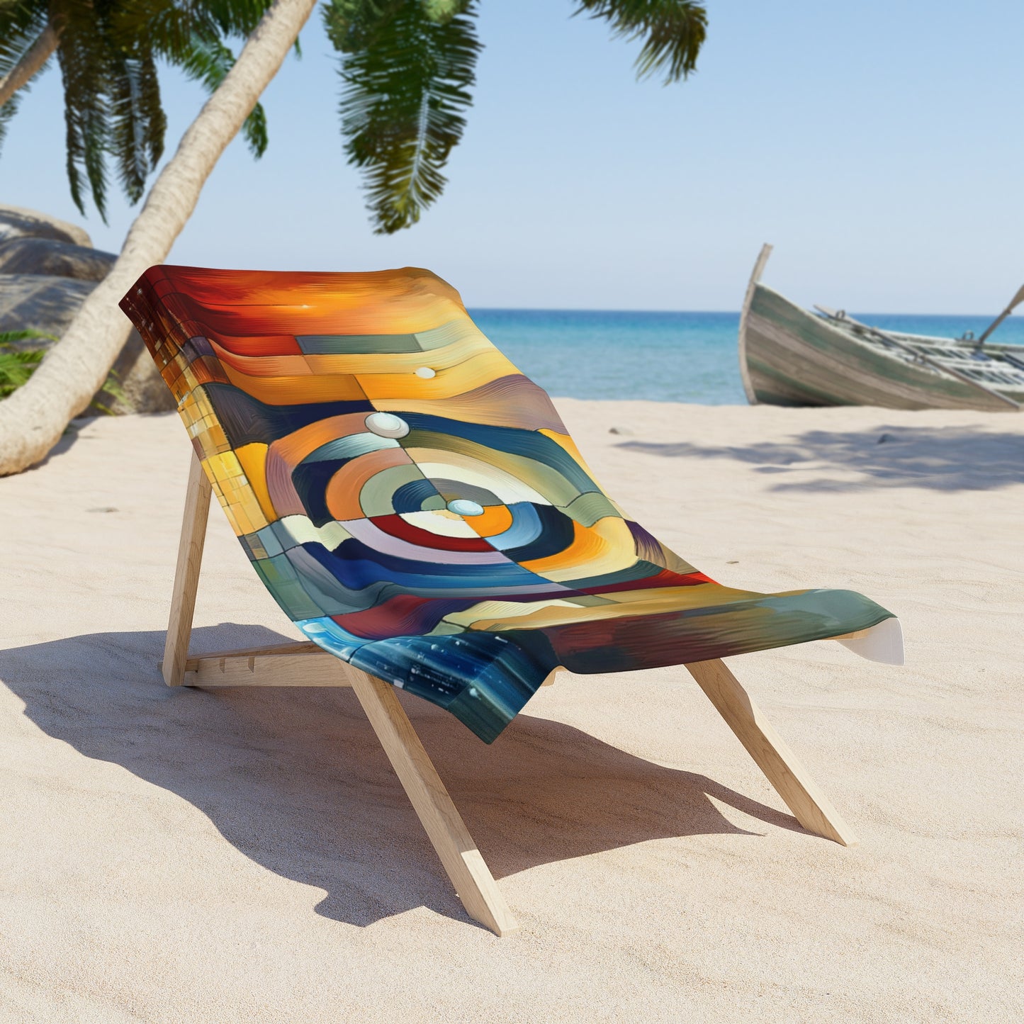 Oneness Through Tachism Beach Towel