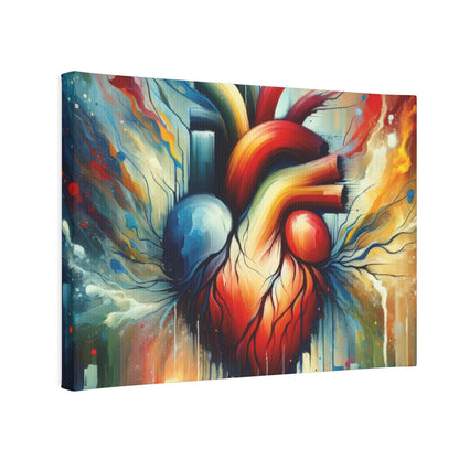 Humanity Heart Unveiled Canvas Photo Tile