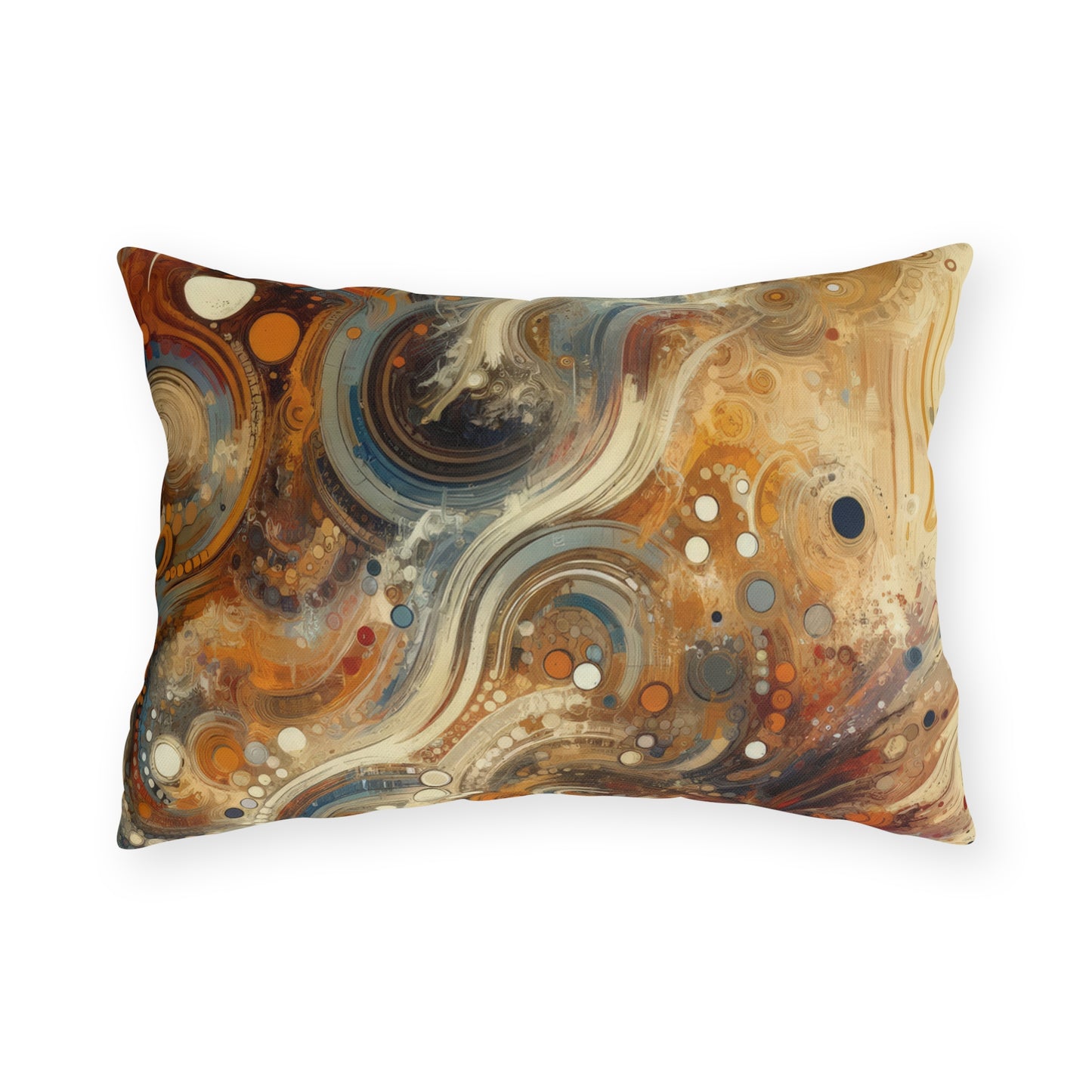 Dynamic Cultural Mosaic Outdoor Pillows