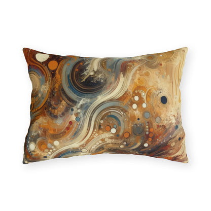 Dynamic Cultural Mosaic Outdoor Pillows