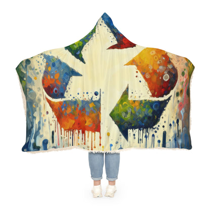 Sustainable Transformation Tachism Snuggle Blanket