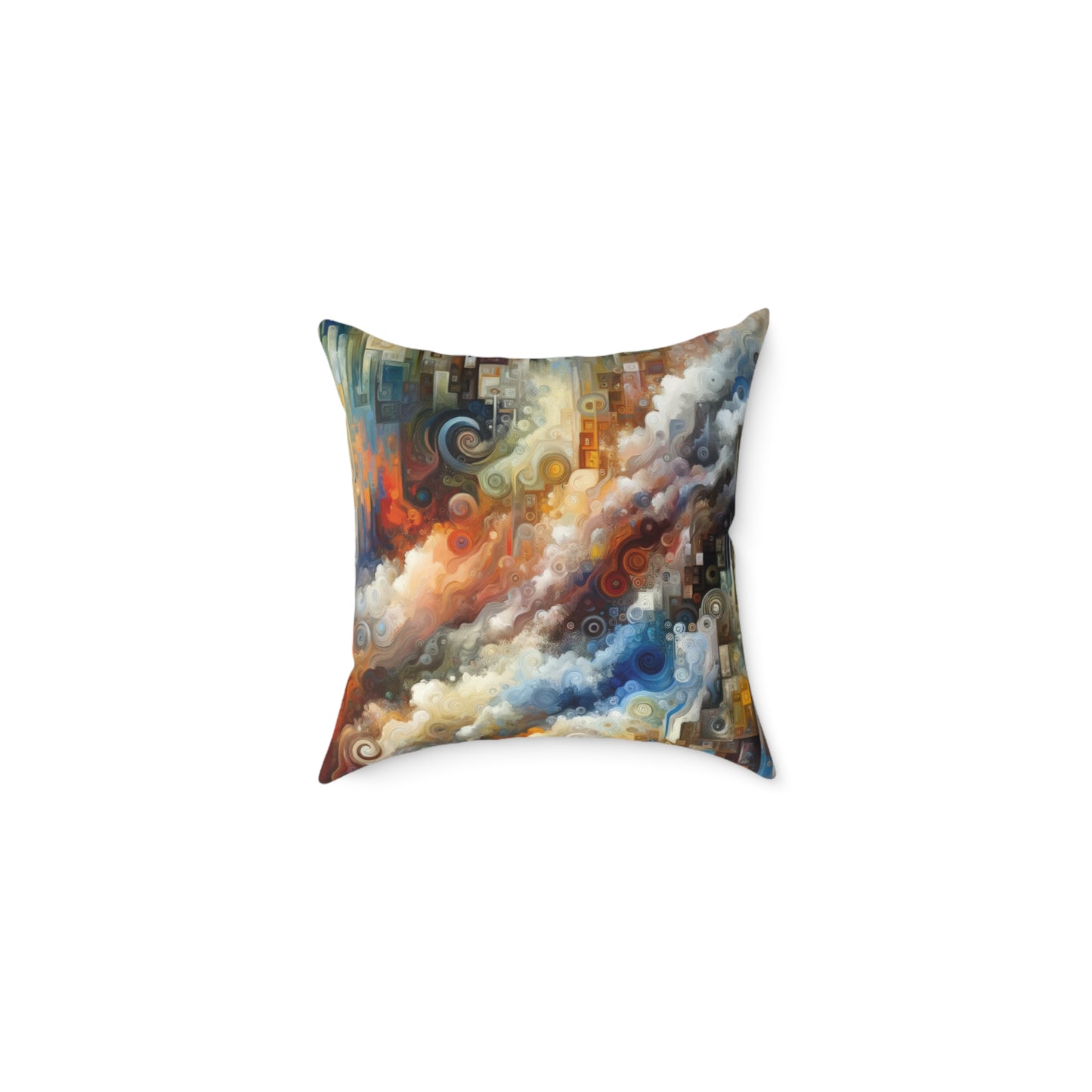 Tachist Unity Diversity Spun Polyester Pillow