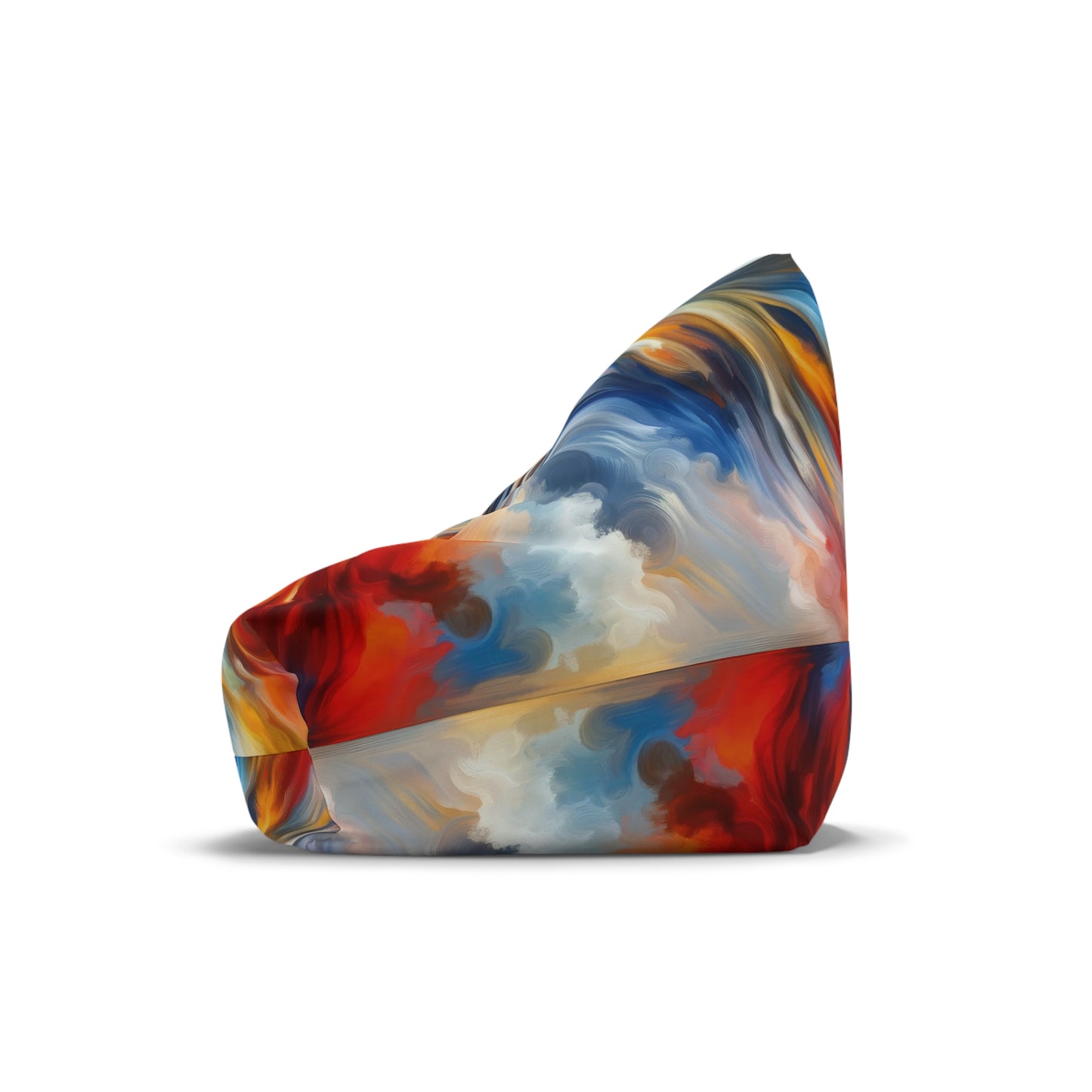 Convergent Abstract Unity Bean Bag Chair Cover