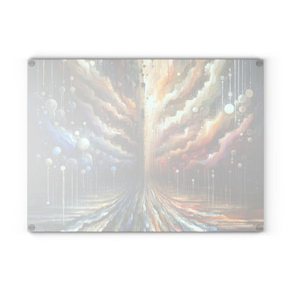 Linguistic Resonance Cascade Glass Cutting Board