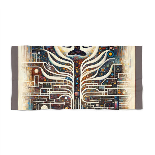 Syncing Silicon Spirituality Beach Towel