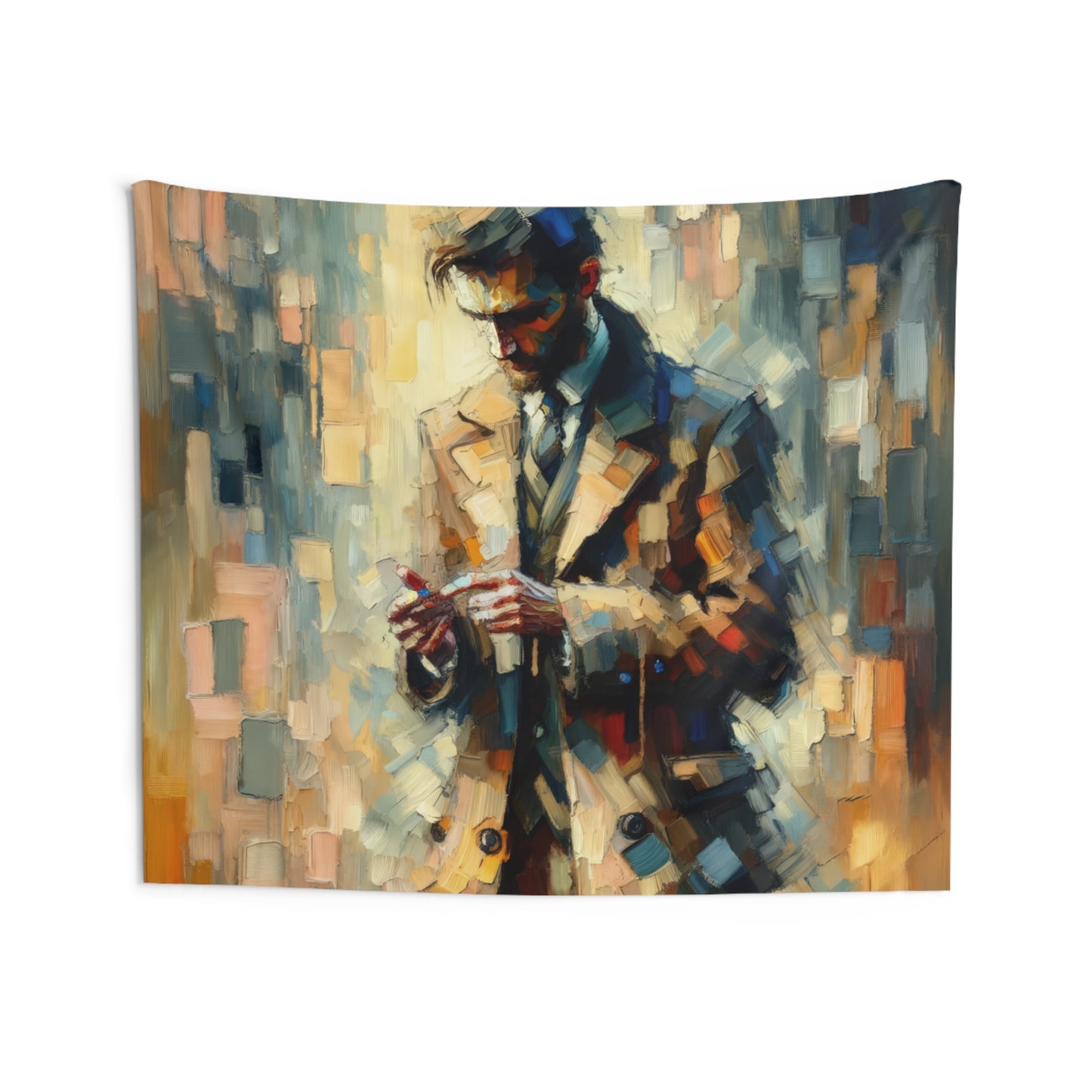 Urban Tachism Encounter Indoor Wall Tapestries
