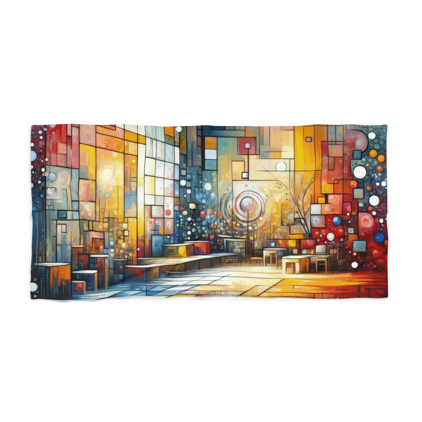 Reflective Habitation Art Beach Towel