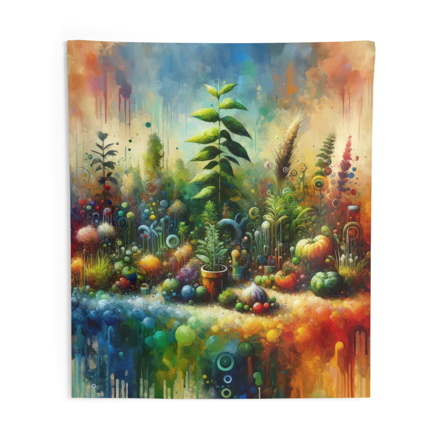Communal Garden Microcosm Indoor Wall Tapestries