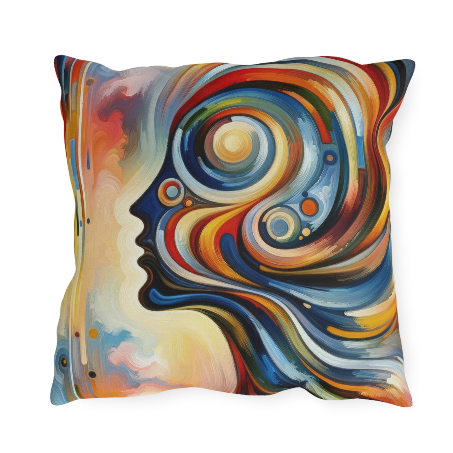 Transformative Harmonic Tachism Outdoor Pillows